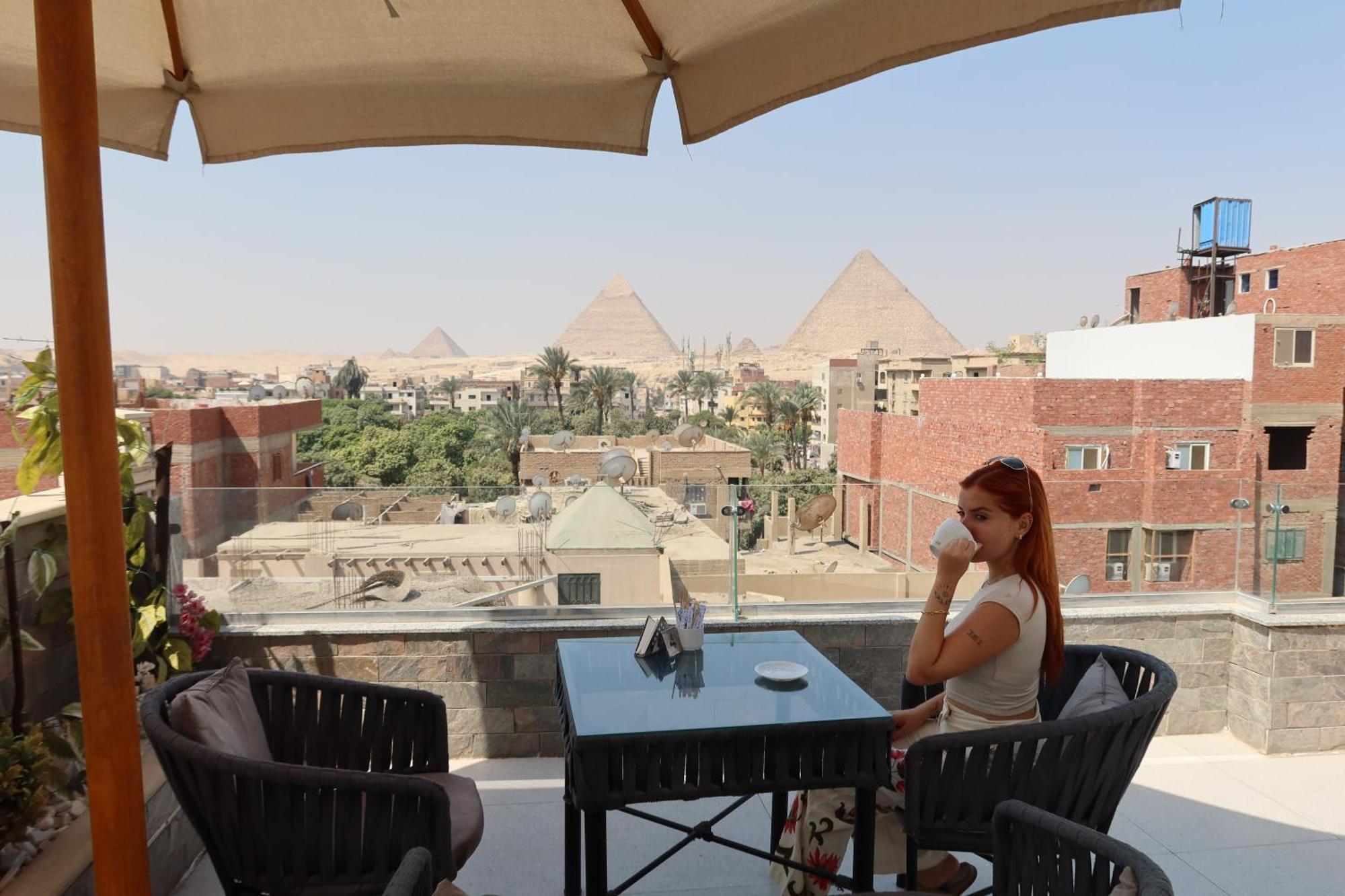 Tuya Pyramids Inn Kafret el-Gabal Buitenkant foto